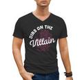 Dibs On The Villain Dark Romance Books Skeleton Morally Grey Men's V-Neck T-Shirt