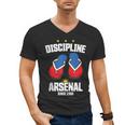 Discipline Arsenal Pinoy Nostalgia Filipino Tsinelas Men's V-Neck T-Shirt Discipline Arsenal Pinoy Nostalgia Filipino Tsinelas Men's V-Neck T-Shirt