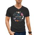 Disney Pet Parent Father’s Day Disney Cats Best Cat Dad Ever Men's V-Neck T-Shirt