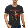 Disney Pixar The Incredibles 2 Mr Incredible Vintage Dad Men's V-Neck T-Shirt