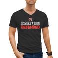 Dissertation Defended Doctorate Doctoral PhD Graduation Men's V-Neck T-Shirt