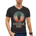 Doodle Dog Vintage Doodle Dad Small Men's V-Neck T-Shirt