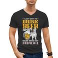 Drink Beer & Hang With My Frenchie French Bulldog Dad For Men Women Men's V-Neck T-Shirt