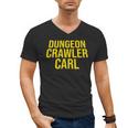 Dungeon Crawler Carl Yellow Text Logo LitRPG Series Book Men's V-Neck T-Shirt