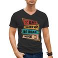 Eat Sleep Read Repeat Reading Books Reader Bookworm Men's V-Neck T-Shirt