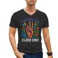 Elder Emo Nostalgia Skeleton Hand Men's V-Neck T-Shirt Elder Emo Nostalgia Skeleton Hand Men's V-Neck T-Shirt