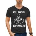 Elder Gamer Retro Video Game Nostalgia Old Gamer Men's V-Neck T-Shirt Elder Gamer Retro Video Game Nostalgia Old Gamer Men's V-Neck T-Shirt