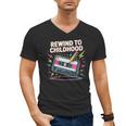 Elder Millennials Embracing 90s Rewind Nostalgia Vibes Men's V-Neck T-Shirt Elder Millennials Embracing 90s Rewind Nostalgia Vibes Men's V-Neck T-Shirt