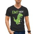 EMT Rex Paramedic Graduation Firefighter Men's V-Neck T-Shirt