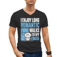 I Enjoy Long Romantic Walks To My Fridge Introvert Men's V-Neck T-Shirt I Enjoy Long Romantic Walks To My Fridge Introvert Men's V-Neck T-Shirt