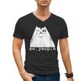 Ew People Introvert Sayings Sarcastic Cat Quote Men's V-Neck T-Shirt Ew People Introvert Sayings Sarcastic Cat Quote Men's V-Neck T-Shirt