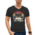 Ew People Retro Cat Vintage Anti Social Introvert Men's V-Neck T-Shirt
