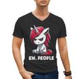 Ew People Unicorn Sarcastic Humor Introvert Men's V-Neck T-Shirt