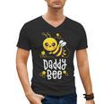 Family Bee Shirts Dad Daddy First Bee Day Outfit Birthday Men's V-Neck T-Shirt