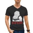 Family Guy Peter Stewie Dad Life Distressed Big Chest Logo Men's V-Neck T-Shirt