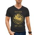 Father Of Cats Shirt Cat Dad Cat Daddy Men's V-Neck T-Shirt