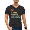 Fathers Day Dad Veteran Grandpa Great Grandpa Men's V-Neck T-Shirt