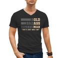 Fathers Day Old Man Retirement Tee Gag For Dad Men's V-Neck T-Shirt