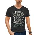 Fathers Day Proud Dad Of A United States Anchor Sailor Men's V-Neck T-Shirt Fathers Day Proud Dad Of A United States Anchor Sailor Men's V-Neck T-Shirt