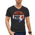 Fathers Day Shirt Cool Dad Bombest Pop Retro 80s Dad Men's V-Neck T-Shirt