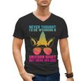 Fathers Day I Wear A Unicorn Shirt Dadacorn Men's V-Neck T-Shirt