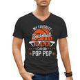 My Favorite Basketball Player Calls Me Pop Pop Funny Dad Men's V-Neck T-Shirt My Favorite Basketball Player Calls Me Pop Pop Funny Dad Men's V-Neck T-Shirt