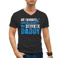 My Favorite Cheerleader Calls Me Daddy Cheer Dad Fathers Day Men's V-Neck T-Shirt