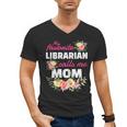 My Favorite Librarian Calls Me Mom Graduation Men's V-Neck T-Shirt