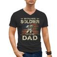 My Favorite Solider Calls Me Dad Proud Army Dad Men's V-Neck T-Shirt