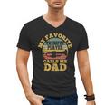 My Favorite Trumpet Player Calls Me Dad Father Vintage Men's V-Neck T-Shirt