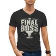 The Final Boss Vintage Rock Bull Fun Tee For Strong Dads Men's V-Neck T-Shirt The Final Boss Vintage Rock Bull Fun Tee For Strong Dads Men's V-Neck T-Shirt