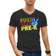 First Day Of School Shirt Peace Out Pre-K Graduation Kids So Men's V-Neck T-Shirt