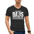 Flag Football Girl Dad Proud Father Of Girl Playing Sports Men's V-Neck T-Shirt
