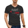 Flight Crew Airplane Birthday Dad Airplane Matching Family Men's V-Neck T-Shirt