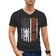 Football Kicker Dad Of A Football Kicker Father US Flag Men's V-Neck T-Shirt