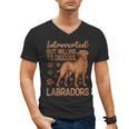 Fox Red Labrador Retriever Introvert Foxred Lab Men's V-Neck T-Shirt