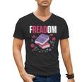 Freadom Anti Ban Books Freedom To Read Book Reading Men's V-Neck T-Shirt Freadom Anti Ban Books Freedom To Read Book Reading Men's V-Neck T-Shirt