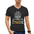 Freadom Freedom Read Banned Books Librarians Men's V-Neck T-Shirt