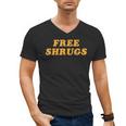Free Shrugs Don't Care Introvert Men's V-Neck T-Shirt