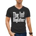 French Bulldog Dog Dad Dogfather Dogs Daddy Father Men's V-Neck T-Shirt