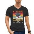 My Friend Mastered It Master's Degree Graduation Vintage Men's V-Neck T-Shirt