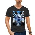 Frutiger Aero Aesthetic Tech Checkered Room Orb Sky Men's V-Neck T-Shirt Frutiger Aero Aesthetic Tech Checkered Room Orb Sky Men's V-Neck T-Shirt