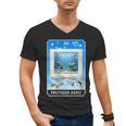 Frutiger Aero Aesthetic Tech Computer Aquarium Tarot Card Men's V-Neck T-Shirt