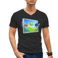 Frutiger Aero Fish Men's V-Neck T-Shirt