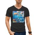 Frutiger Aero Retro Vibes Y2K Retro Grunge Men's V-Neck T-Shirt Frutiger Aero Retro Vibes Y2K Retro Grunge Men's V-Neck T-Shirt