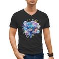 Frutiger Aero Y2K Fish Men's V-Neck T-Shirt