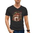 Fully Booked For Christmas Cozy Holiday Books Winter Reading Men's V-Neck T-Shirt