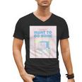 Fun Cute Introvert Cat Character Quote Men Women Men's V-Neck T-Shirt