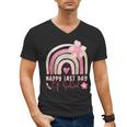 Fun Happy Last Day Of School Girl Student Graduation Rainbow Men's V-Neck T-Shirt