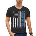 Funny Class Of 2021 American Flag Senior Graduation Men's V-Neck T-Shirt